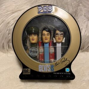 Collector Elvis Presley  Pez Dispenser 3 Piece in Tin